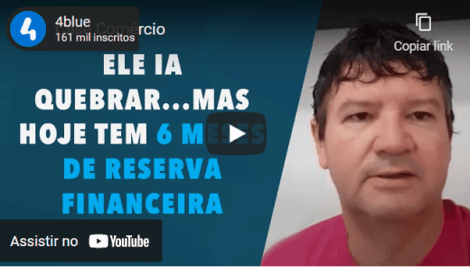 "Ele ia quebrar, mas hoje tem 6 meses de Reserva Financeira"